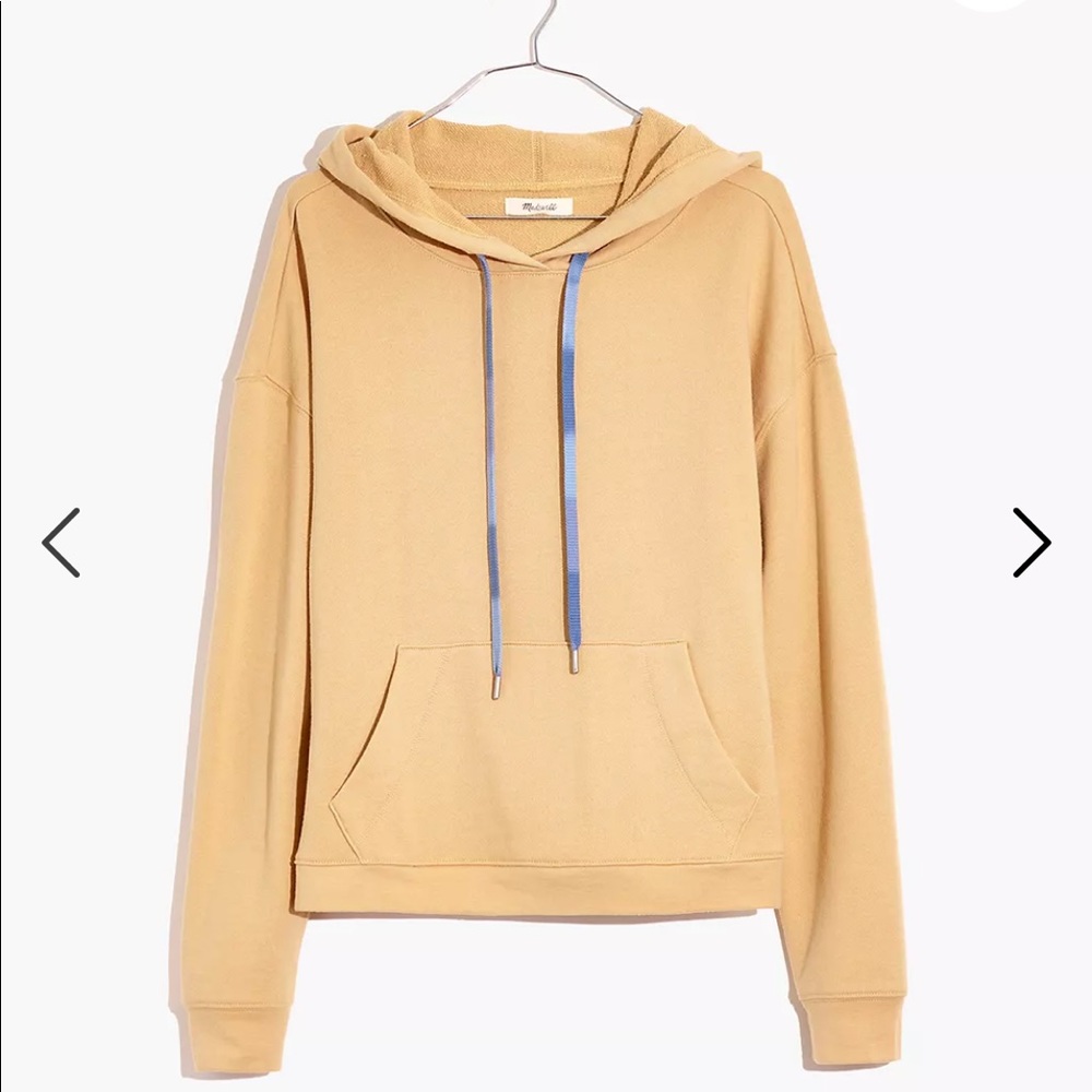 Madewell Dip-Dye Drawstring Hoodie Sweatshirt